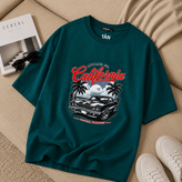 تیشرت باکسی طرح موستانگ TAN - کالکشن The Vintage Club، نخ پنبه